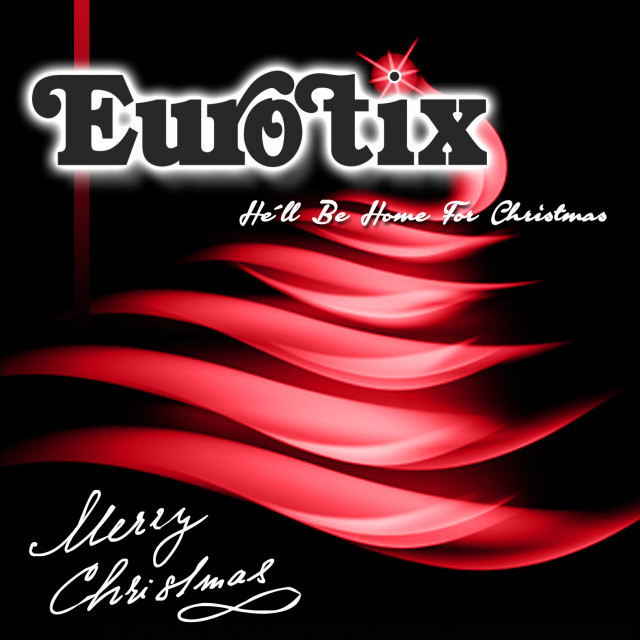 Omslaget till "He'll Be Home For Christmas", designat av Jimmy Dyrebrant.